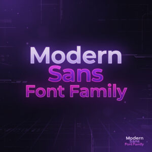 Modern Sans Font Family