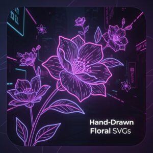 Hand-Drawn Floral SVGs