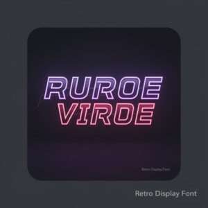 Retro Display Font