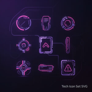 Tech Icon Set SVG