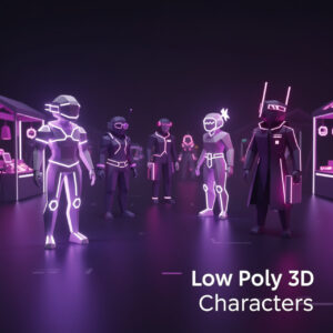 Low Poly 3D Characters